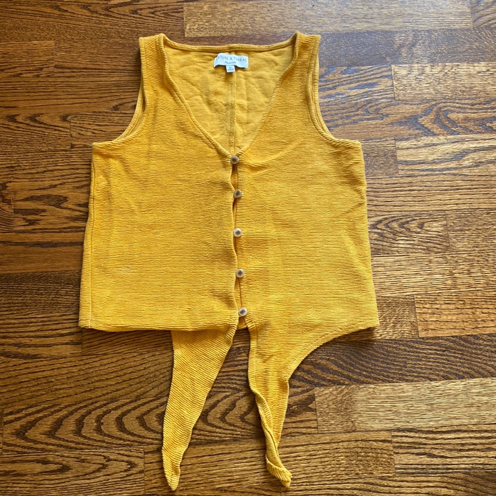 Madewell tie front top